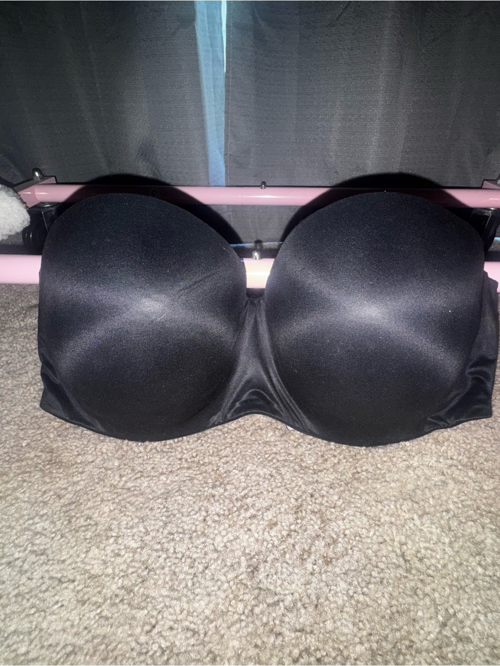 Victoria's Secret Strapless Black Bandeau Bra 36DDD